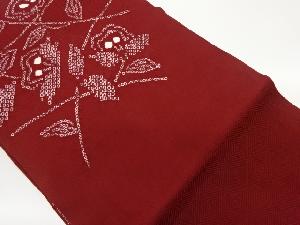 絞り抽象花葉模様名古屋帯